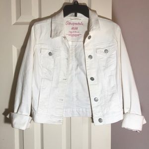 Aeropostale White Denim Jacket